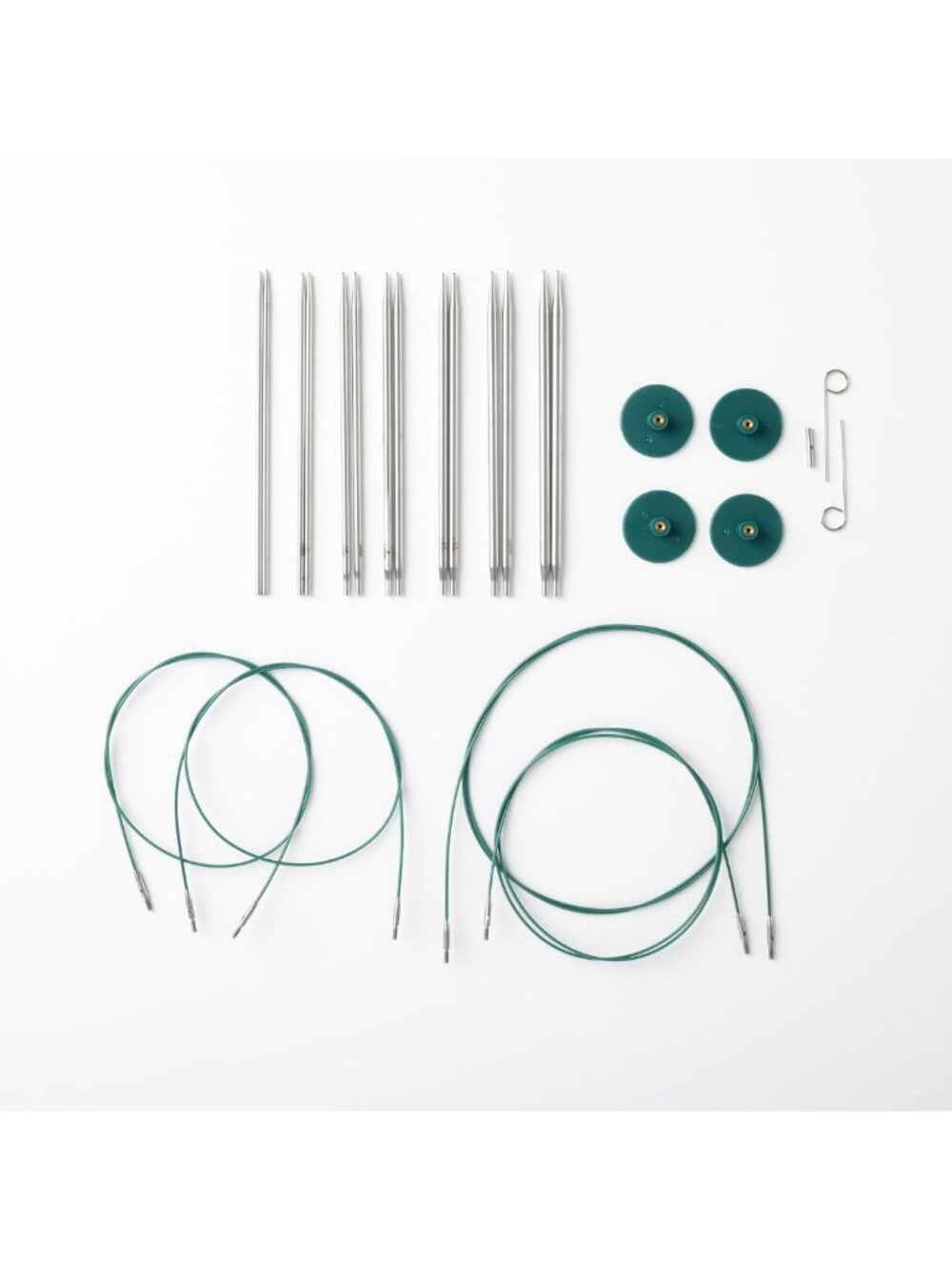 Interchangeable Stainless Steel Lace Tip Knitting Needles Set - Perfect for